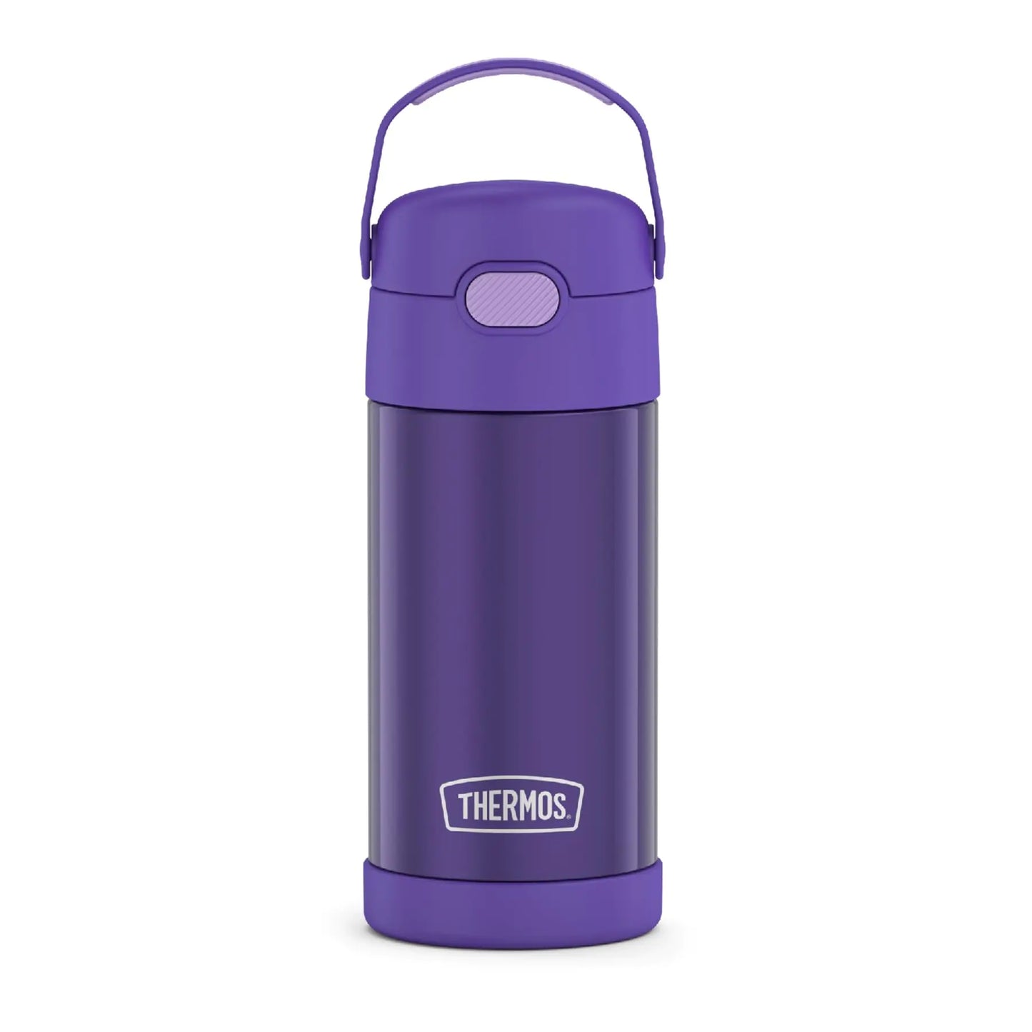 KIDCOOL 12oz Insulated Stainless Steel Water Bottle - Violet Straw Lid