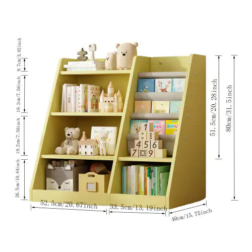 Bright Yellow Kids' Book and Toy Organizer