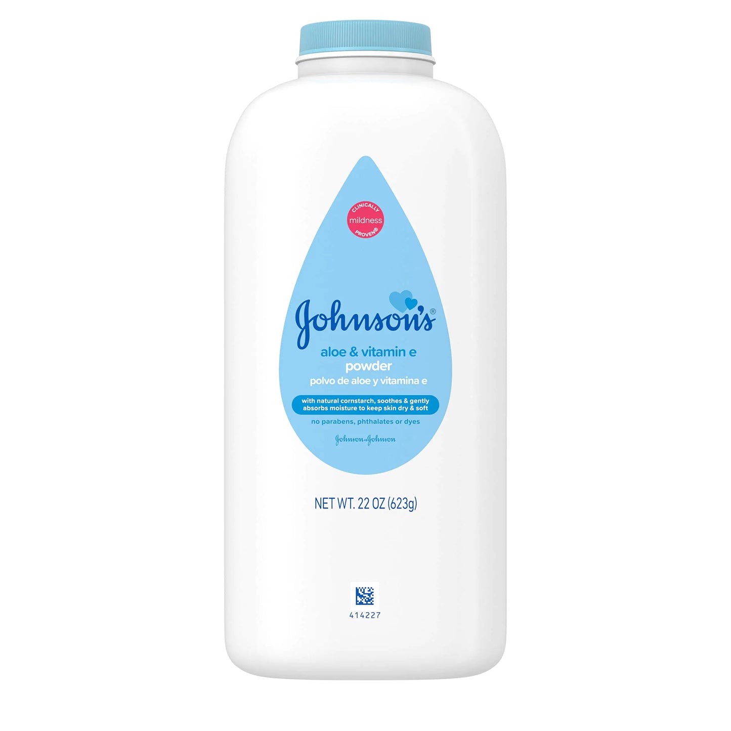 Cornstarch Baby Powder with Aloe & Vitamin E, 22 oz - 7 Pack