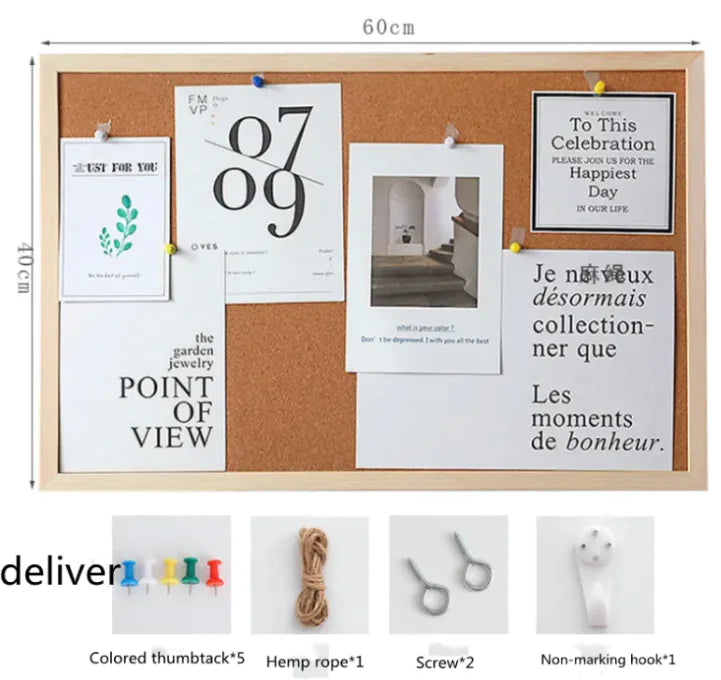 Simple Wooden Dorm Photo Frame