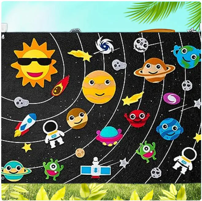 Kids’ 3D DIY Felt Activity Set – Creative Early Learning Educational Game for Toddlers