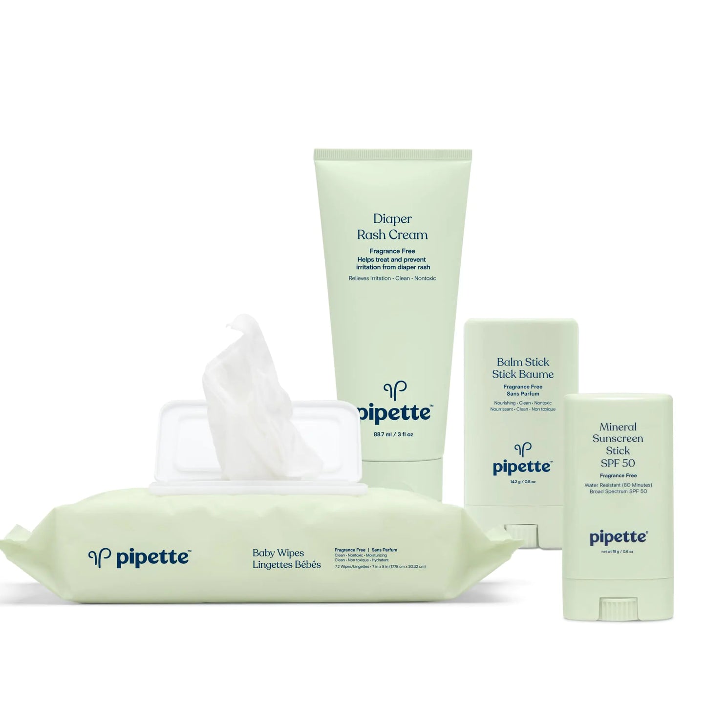 Pipette Infant Travel Kit: Mineral Sunscreen SPF 50 & More