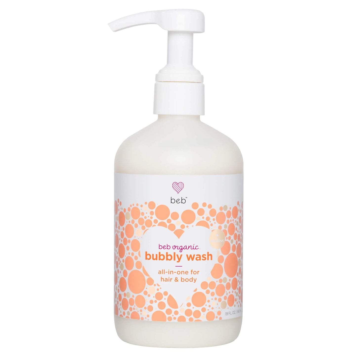 BEB Organic Gentle Bubbly Wash - Coconut & Aloe Baby Shampoo and Body Gel