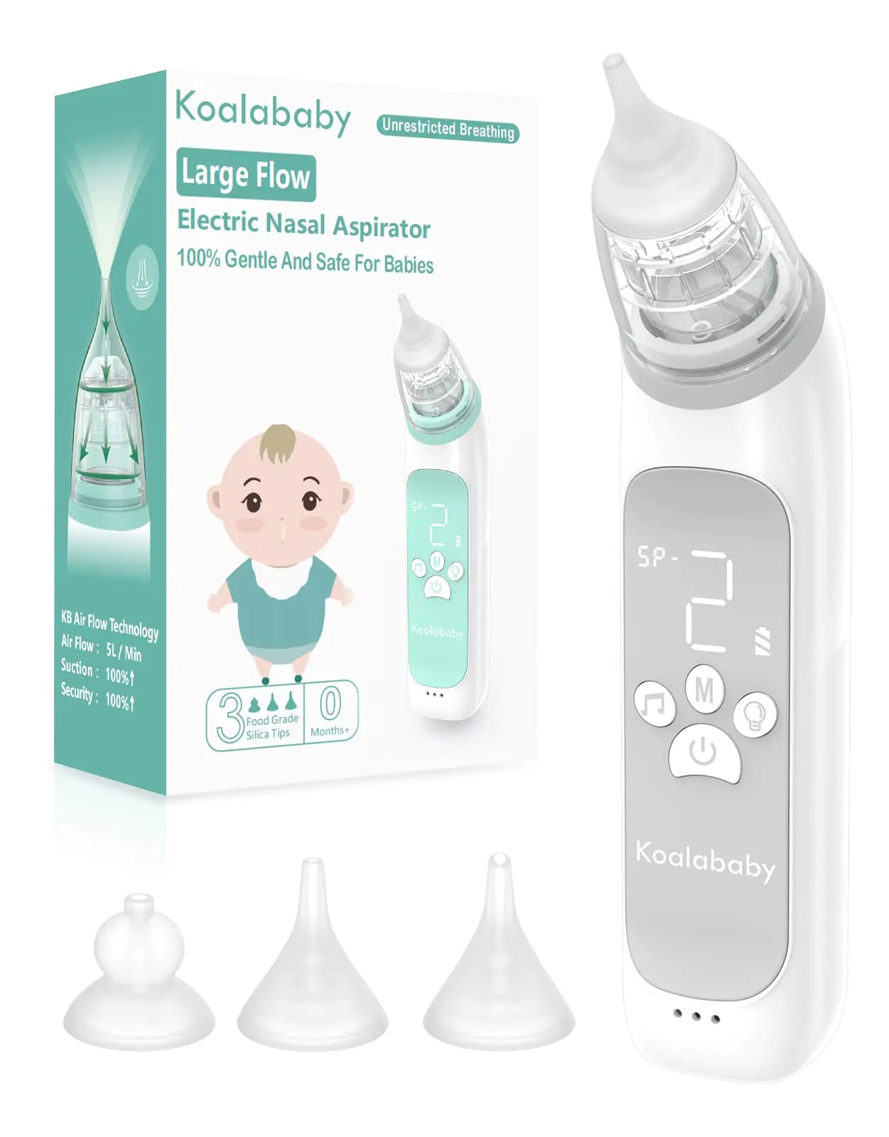 Koalababy SmartFlow Nasal Aspirator with Music & Light