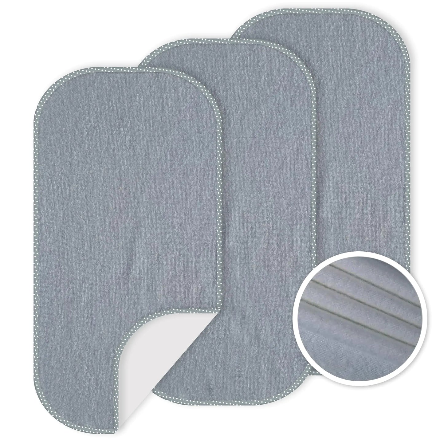 CUXFLS Baby 3-Pack Waterproof Changing Pad Covers - Machine Washable & Reusable