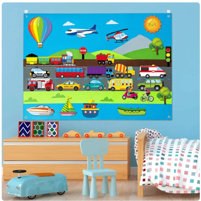Kids’ 3D DIY Felt Activity Set – Creative Early Learning Educational Game for Toddlers