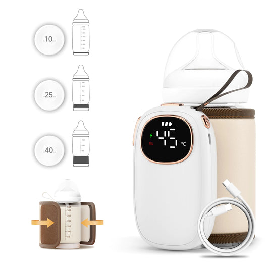 Baby Bottle Warmer – Fast & Easy Milk Warmer for Breastmilk & Formula, Travel-Friendly