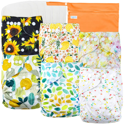 Leekalos Reusable Baby Cloth Diapers with Accessories