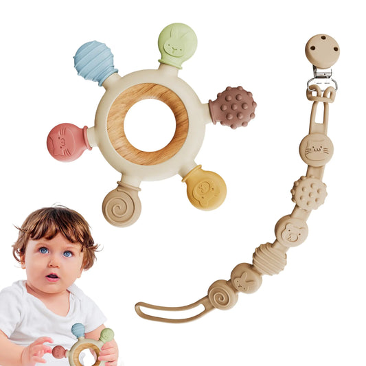 TinyToes: BPA-Free Baby Teethers | 0-12 Months Anti-drop Design