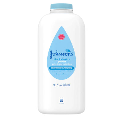 Cornstarch Baby Powder with Aloe & Vitamin E, 22 oz - 7 Pack
