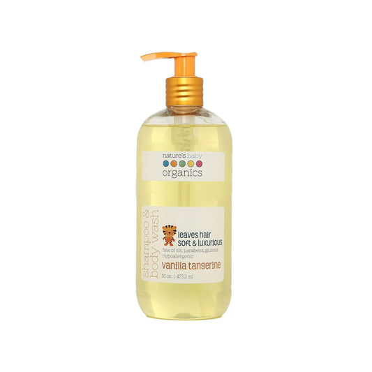 Nature's Kiss 3-in-1 Baby Shampoo & Wash, Vanilla Tangerine, 16oz