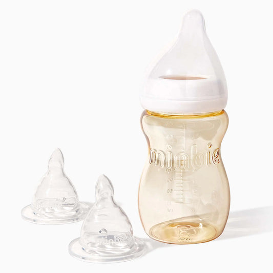 Minbie Newborn Anti-Colic Nursing Bottle - BPA-Free PPSU