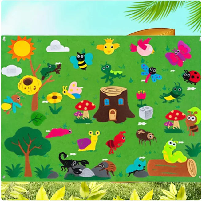 Kids’ 3D DIY Felt Activity Set – Creative Early Learning Educational Game for Toddlers