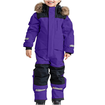 Sales Today Clearance Kids One Piece Snowsuit Girls Boys Ski Snowboard Jumpsuits Winter Thicken Warm Waterproof Windproof Thermal Jackets