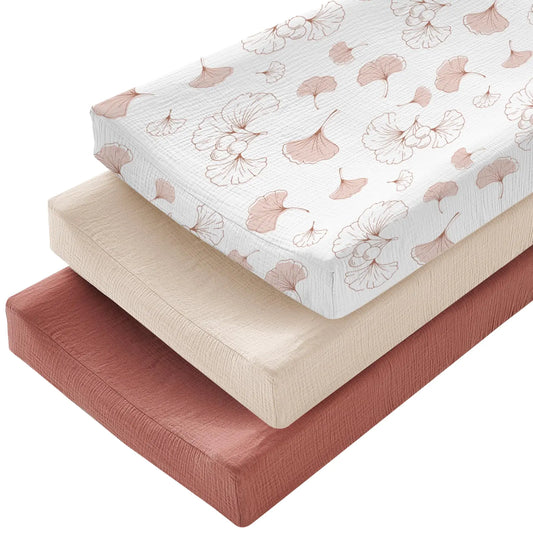 SoftTouch 3-Pack Muslin Changing Pad Covers