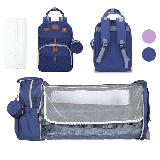 Snugglez Ultimate Diaper Bag with Changing Station - Blue