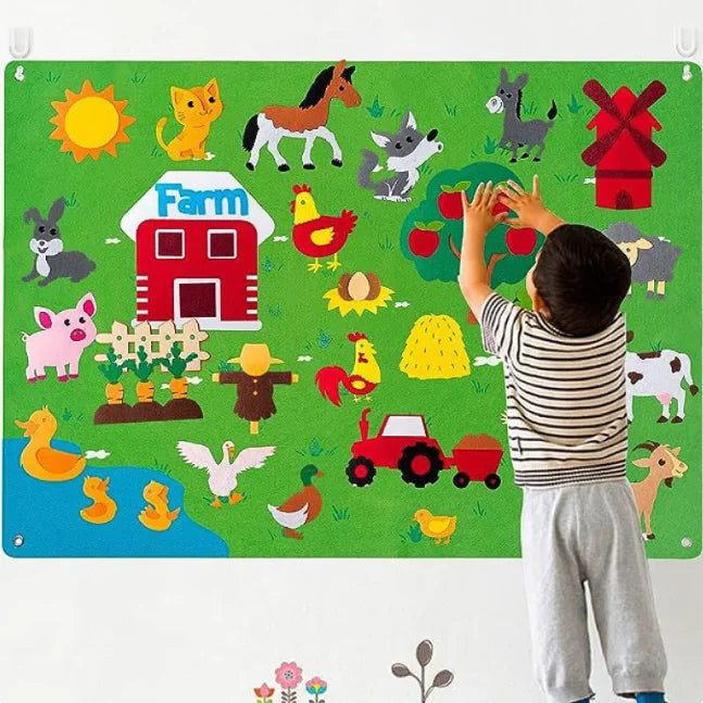 Kids’ 3D DIY Felt Activity Set – Creative Early Learning Educational Game for Toddlers