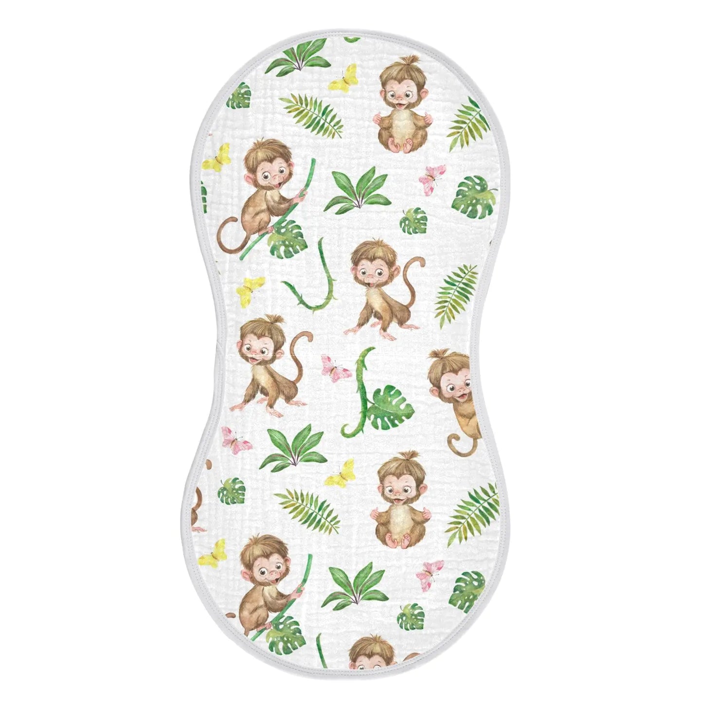 MonkeySoft Baby Burp Cloths - Absorbent Cotton Washcloths