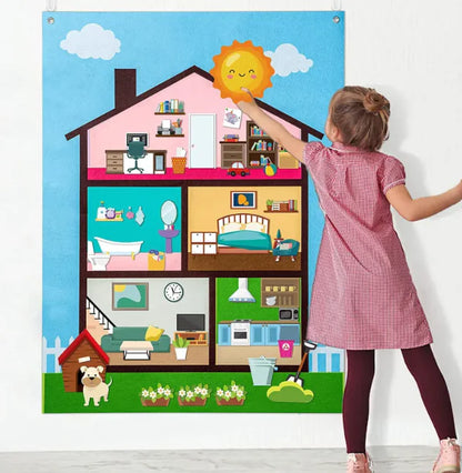 Kids’ 3D DIY Felt Activity Set – Creative Early Learning Educational Game for Toddlers