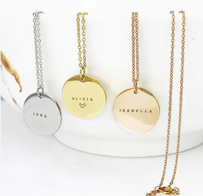 Custom Name Steel Clavicle Necklace