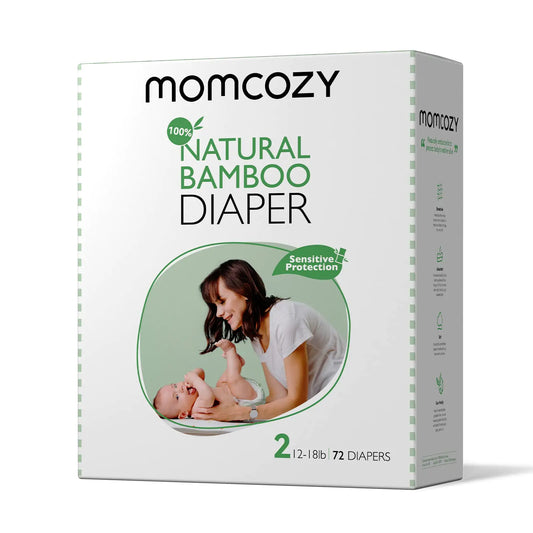 Momcozy Eco Bamboo Size 2 Baby Diapers