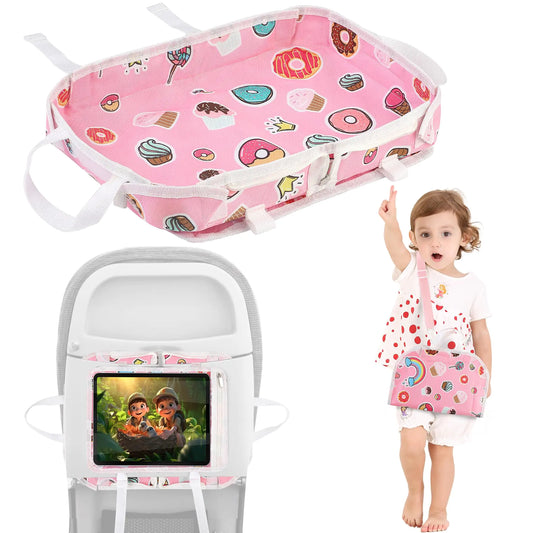 Toddler Travel Tray & Portable Bag - Pink