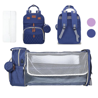 Snugglez Ultimate Diaper Bag with Changing Station - Blue