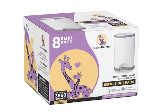 ClassicScent Diaper Pail Bags 8-Pack