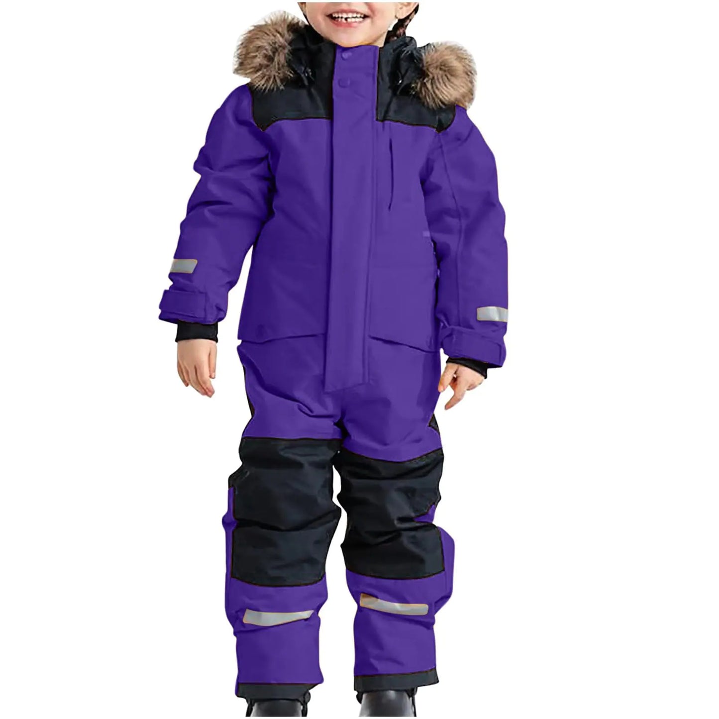Sales Today Clearance Kids One Piece Snowsuit Girls Boys Ski Snowboard Jumpsuits Winter Thicken Warm Waterproof Windproof Thermal Jackets