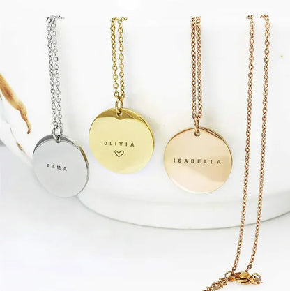 Custom Name Steel Clavicle Necklace