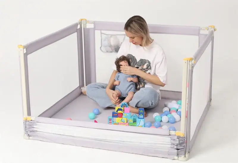 Baby Safe Play Yard Fence - Large Adjustable