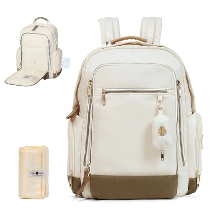 Chic Mom & Dad Diaper Backpack with Dispenser