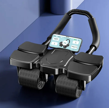 Auto-Rebound Ab Wheel & Fitness App