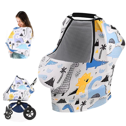 YZNlife Infant Car Seat Sunshade and Mesh Cover