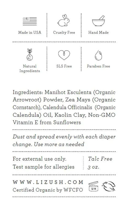 Organic Talc-Free Baby Powder – Gentle & Safe for Sensitive Skin