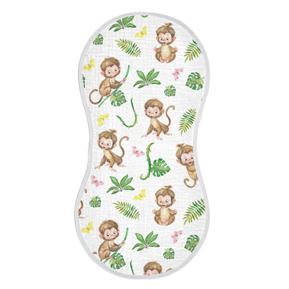 MonkeySoft Baby Burp Cloths - Absorbent Cotton Washcloths