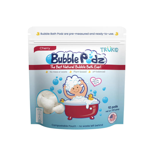 TruKid Cherry Bubble Podz for Kids Sensitive Skin