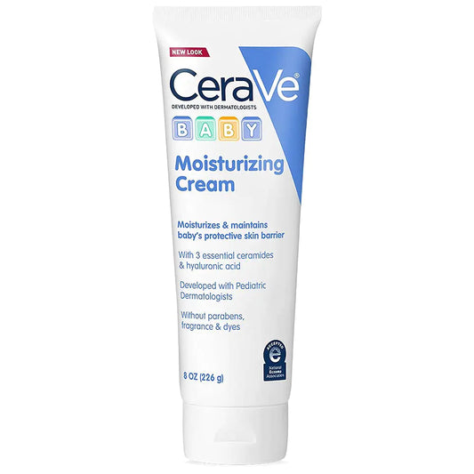 CeraVe Baby Hydrating Cream | Ceramide-Enriched | Free from Parabens & Dyes | Non-Greasy | 8 oz