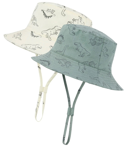 Durio Baby Bucket Hat – 2-Pack Toddler Sun Hats with UPF 50+ Protection, 12-24 Months