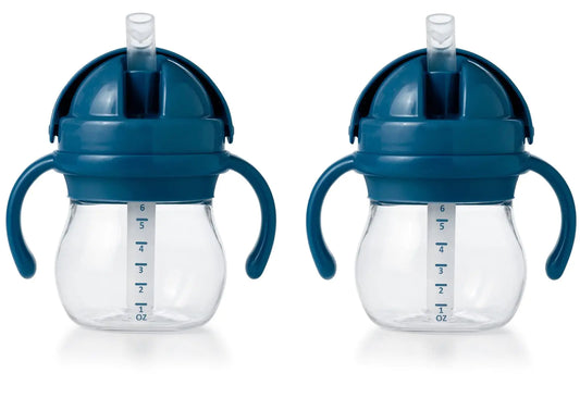 OXO Tot 6oz Navy Straw Cup Duo