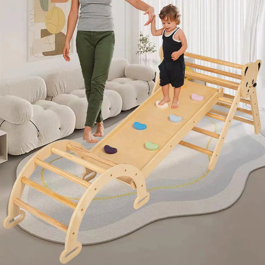 Pikler Playset Trio: Climber, Slide & Arch