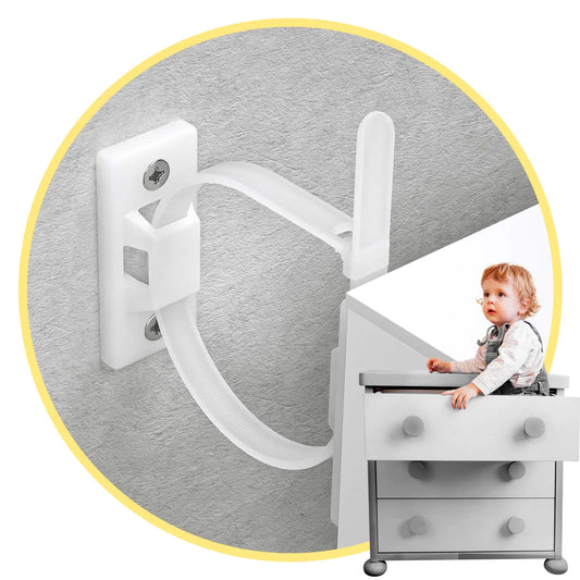 KiddieGuard Anti-Tip Furniture Straps 10-Pack