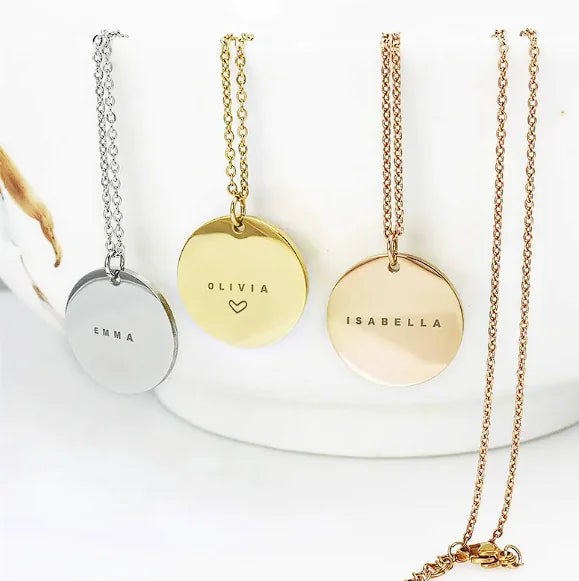 Custom Name Steel Clavicle Necklace