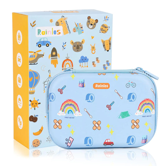RAINLOS Compact First Aid Kit for Travel, Home, & Outdoor