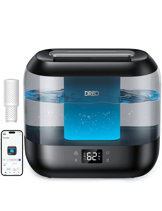 Dreo 4L Top-Fill Cool Mist Humidifier – Ultrasonic Smart Humidifier with Oil Diffuser & Nightlight for Home, Baby Nursery, Office