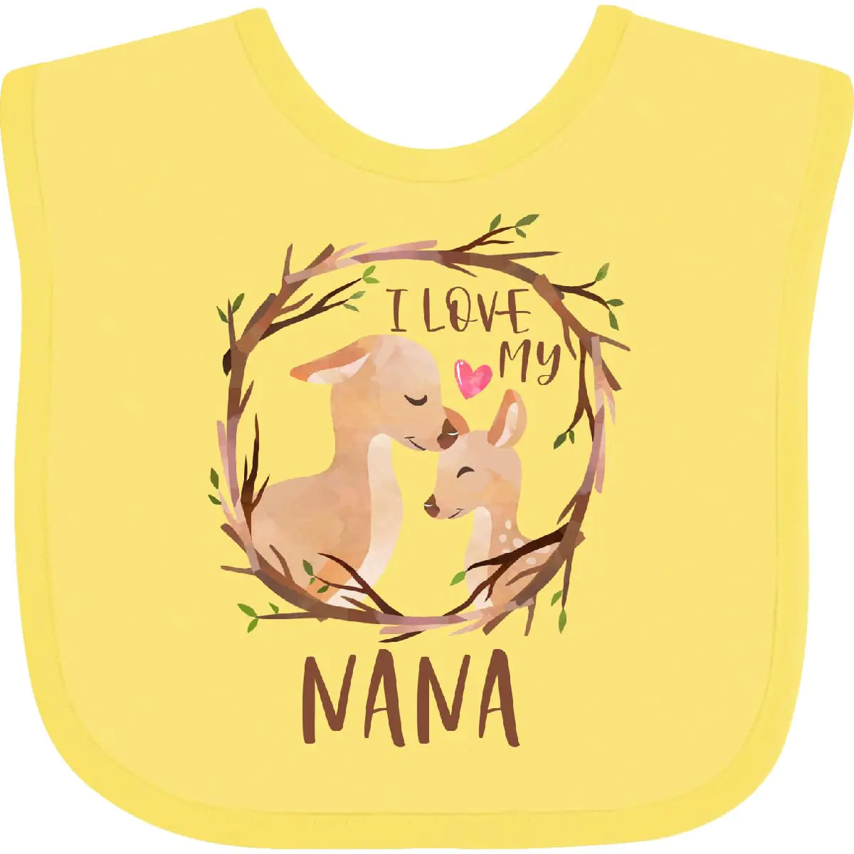 Nana Love Baby Bib: Banana