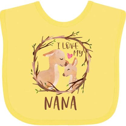 Nana Love Baby Bib: Banana
