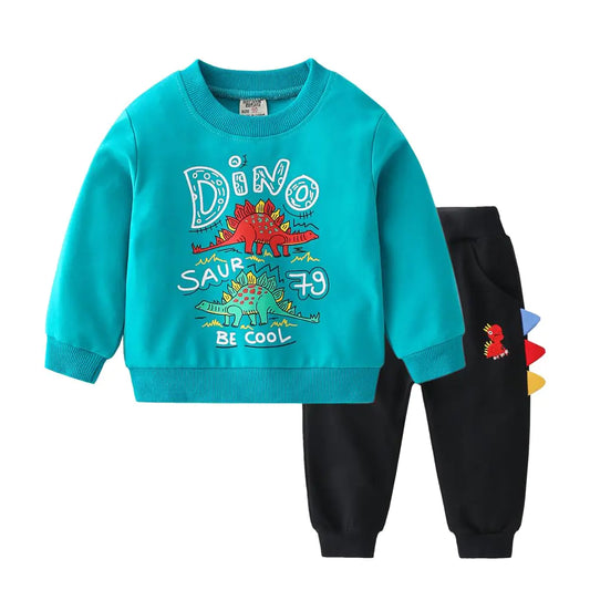 DinoJoy Toddler Boy 2Pc Cotton Outfit Set 3-4T