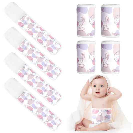 CuddleCord Baby Umbilical Wrap - Soft Cotton 4-Pack
