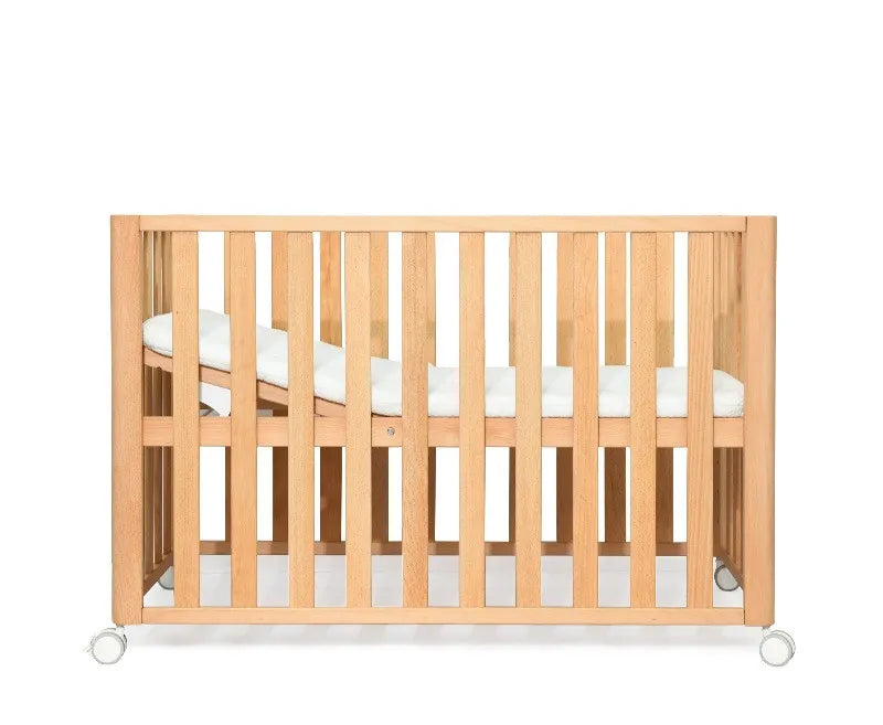 Beech Solid Wood Multi-Functional Movable Baby Crib